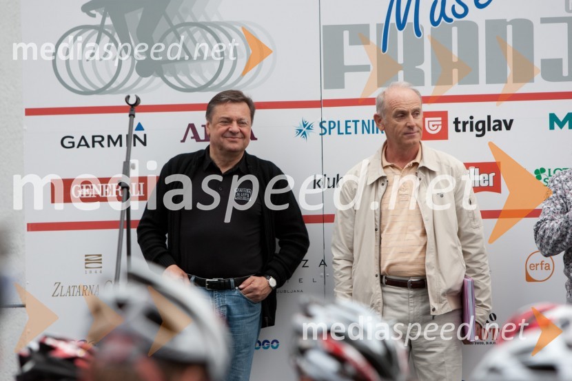 Zoran Jankovič, župan Mestne občine Ljubljana in Jože Mermal, predsednik uprave BTCMaraton Franja 2012