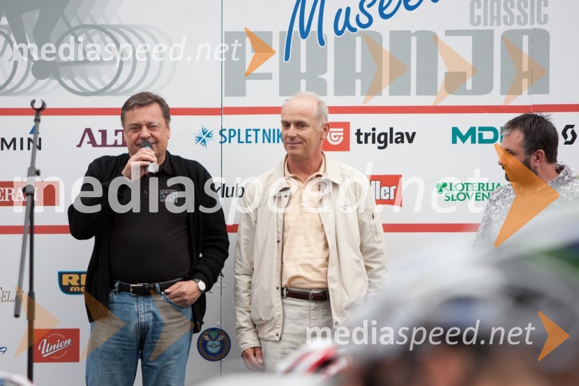 Zoran Jankovič, župan Mestne občine Ljubljana in Jože Mermal, predsednik uprave BTCMaraton Franja 2012