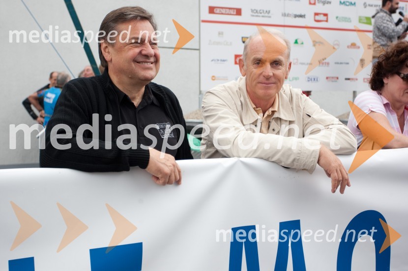 Zoran Jankovič, župan Mestne občine Ljubljana in Jože Mermal, predsednik uprave BTCMaraton Franja 2012