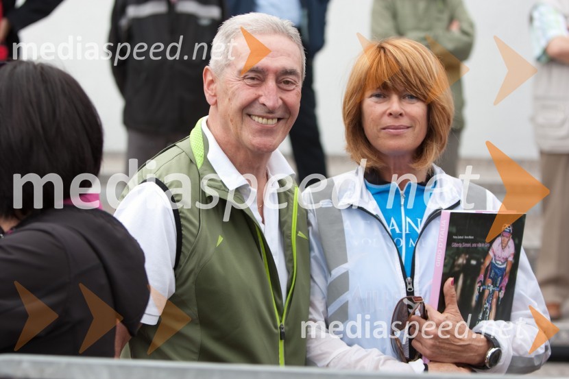 Aleš Čerin, podžupan Mestne občine Ljubljana in Maja Oven, direktorica sektorja za tržno komuniciranje in odnose z javnostmi v BTCMaraton Franja 2012