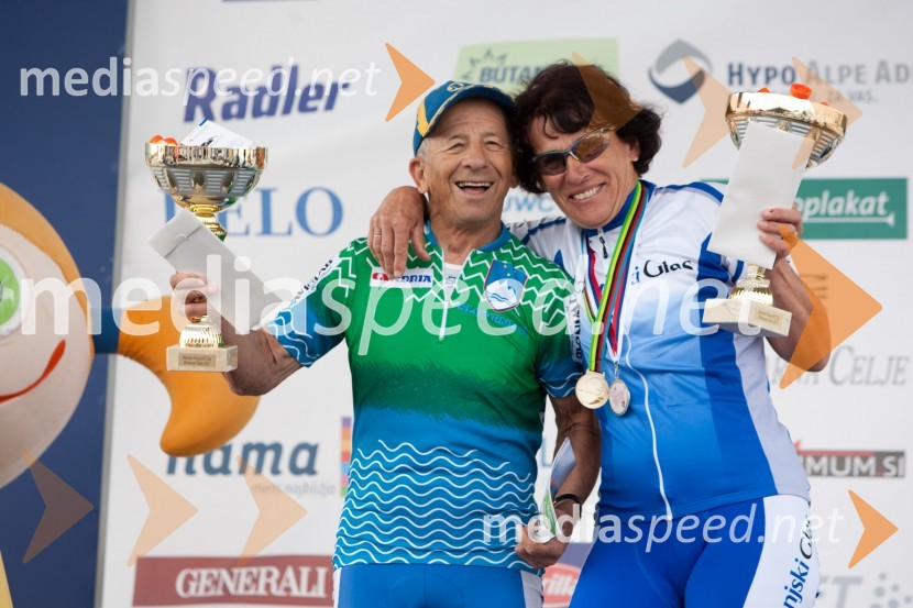 Najstarejši moški tekmovalec in najstarejša ženska tekmovalkaMaraton Franja 2012