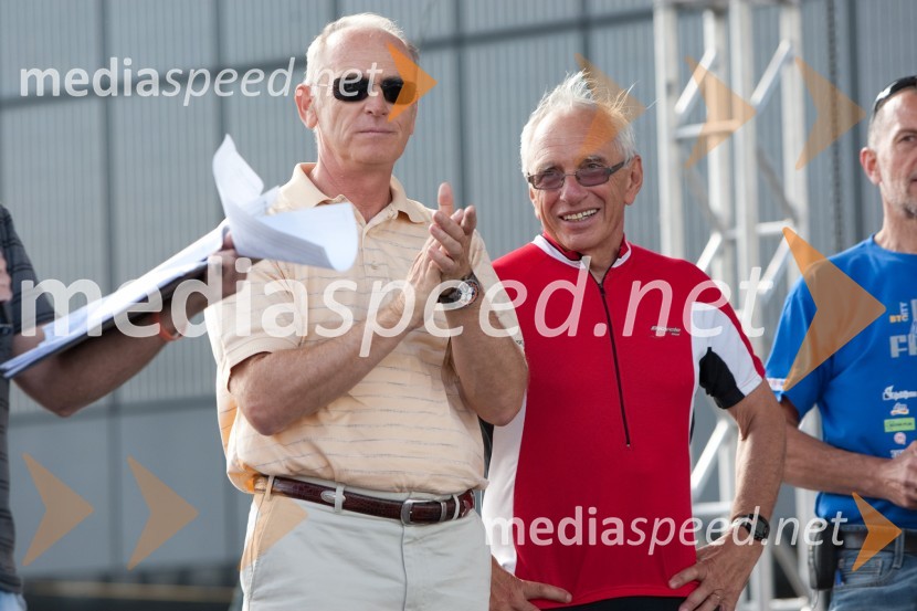 Jože Mermal, predsednik uprave BTC in ...Maraton Franja 2012