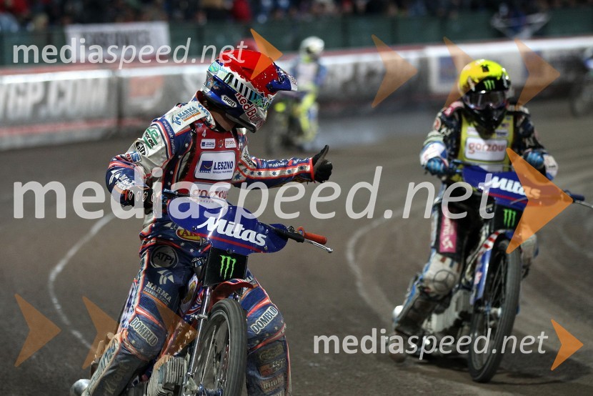 Jason Crump (Avstralija) in Greg Hancock (ZDA)Speedway, Grand Prix 2012, VN Danske