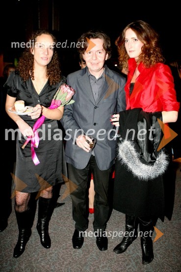 Annete K. Olesen, režiserka ter dobitnica nagrade Vodomec, Andrej Košak, režiser in ...17. Liffe filmski festival