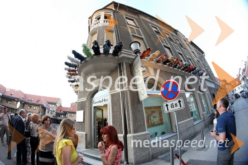 Vrtni palčki okupirali Maribor, galerija Hest