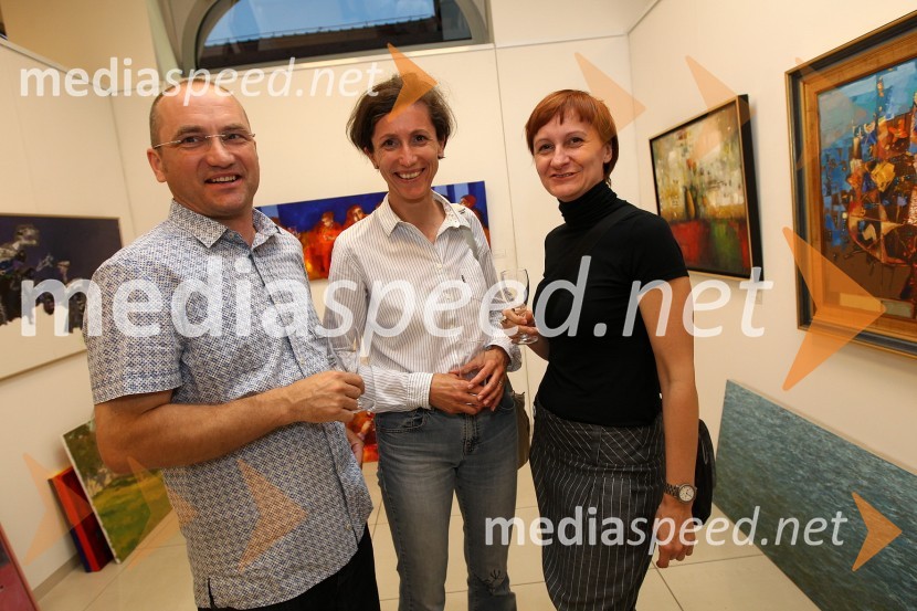 Danijel Ferlinc, Irena Uranjek in Simona FerlincVrtni palčki okupirali Maribor, galerija Hest