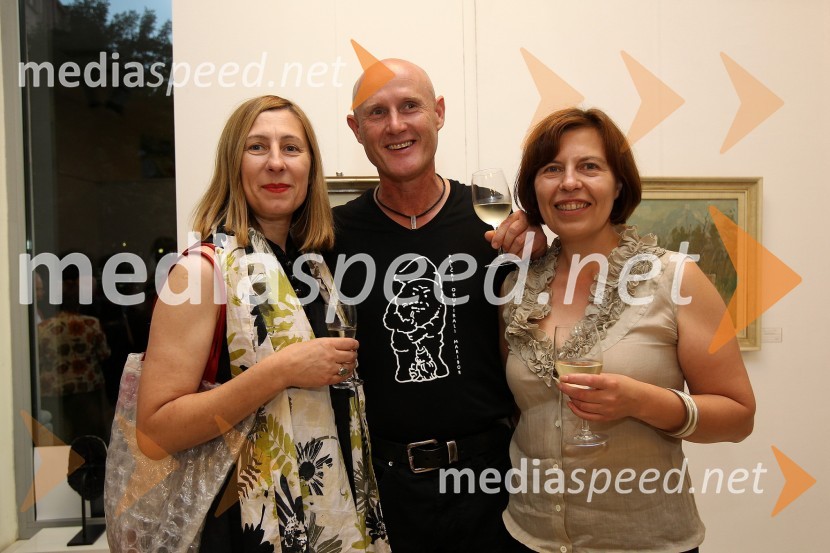 Andreja Japelj, scenografinja, Emil in Bojana Šarkanj, lastnika galerije HestVrtni palčki okupirali Maribor, galerija Hest