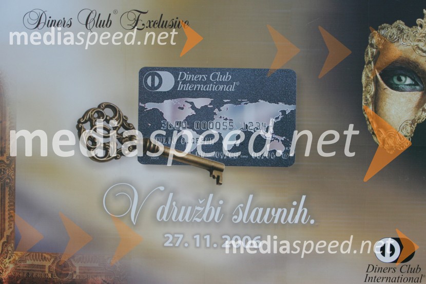Zabava Diners Club InternationalNaomi Campbell v Sloveniji na zabavi Diners Black Card