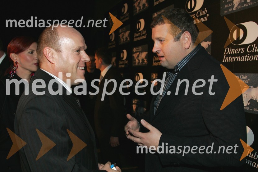 Marijan Jurenec, direktor Pop tv in Tomaž F. LovšeNaomi Campbell v Sloveniji na zabavi Diners Black Card