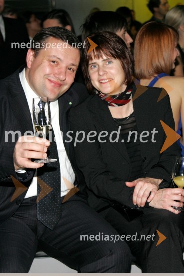 Božo Emeršič, član uprave Zavarovalnice Grawe in ...Naomi Campbell v Sloveniji na zabavi Diners Black Card