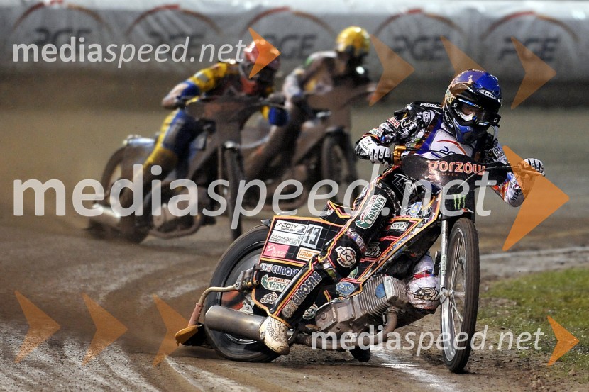 Martin Vaculik (Slk), Bartosz Zmarzlik (Pol) in Tomasz Gollob (Pol)Speedway, Grand Prix 2012, VN Poljske