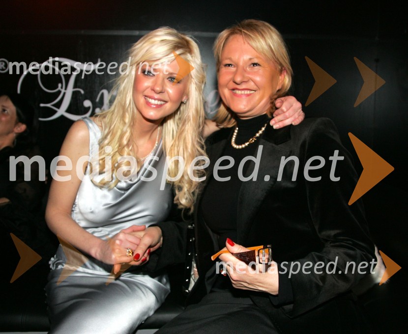 Tara Reid, igralka in ...Naomi Campbell v Sloveniji na zabavi Diners Black Card