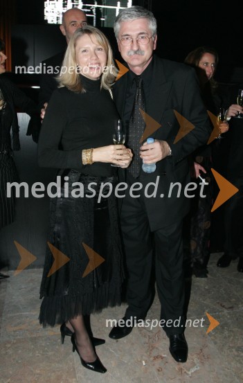 ... in Petar Radovič, urednik razvedrilnega programa na TV SlovenijaNaomi Campbell v Sloveniji na zabavi Diners Black Card