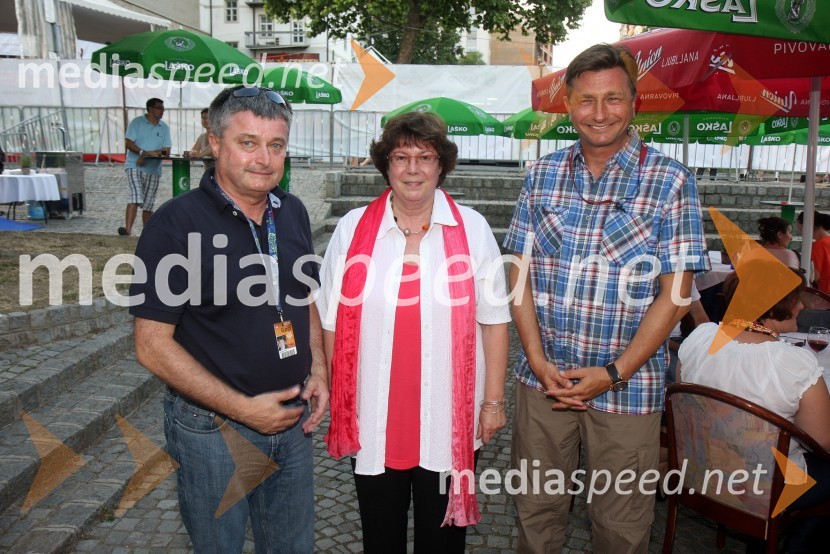 ..., Barbara Weiler, poslanka EU in Borut Pahor, predsednik SD20. Festival Lent, zaključek 24. folklornega festivala Folkart