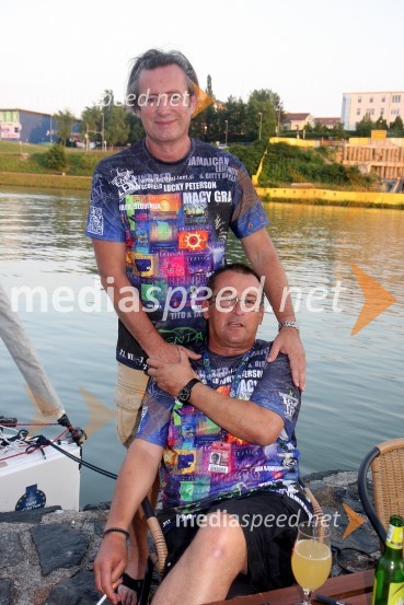 Vladimir Rukavina Gogo, direktor Narodnega doma Maribor ter Festivala Lent in Smiljan Kreže, organizator dogodkov20. Festival Lent, zaključek 24. folklornega festivala Folkart