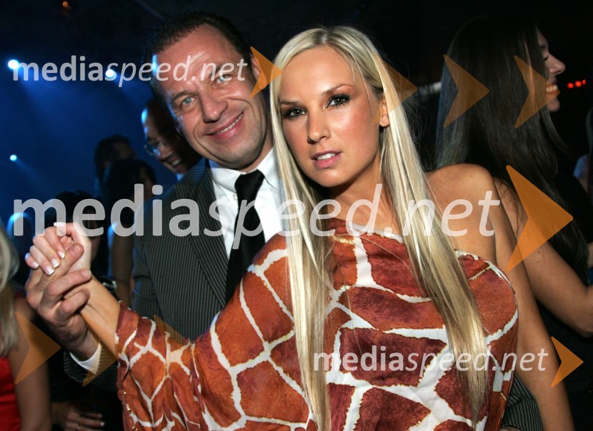 Rajko Hrvatič, podjetnik in Maja Rejec, voditeljica oddaje ABCD na TV PikaNaomi Campbell v Sloveniji na zabavi Diners Black Card