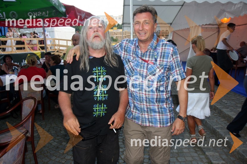 Aleš Gulič, LDS in Borut Pahor, predsednik SD20. Festival Lent, zaključek 24. folklornega festivala Folkart