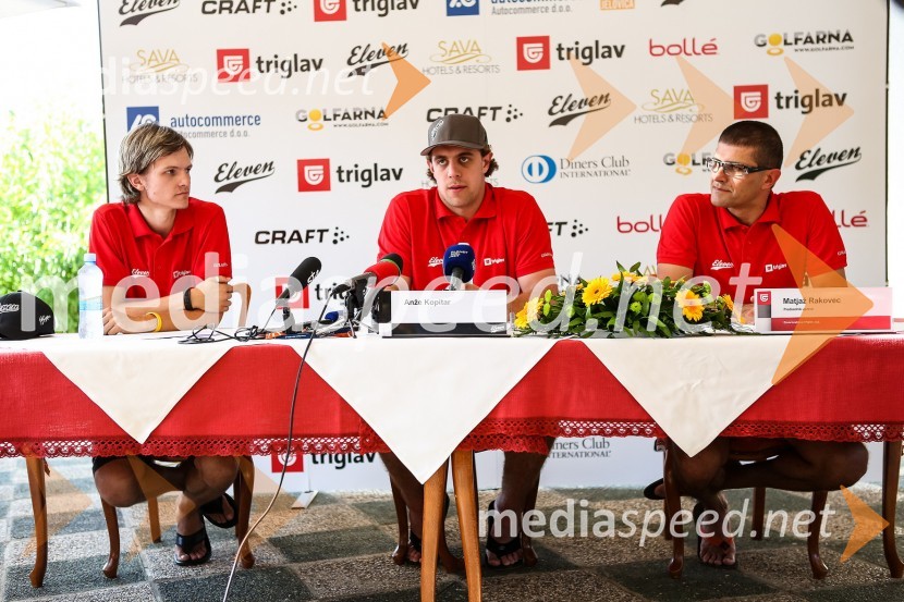 ..., Anže Kopitar, hokejist in Matjaž Rakovec, predsednik uprave Zavarovalnice Triglav2. dobrodelni golf turnir Anžeta Kopitarja