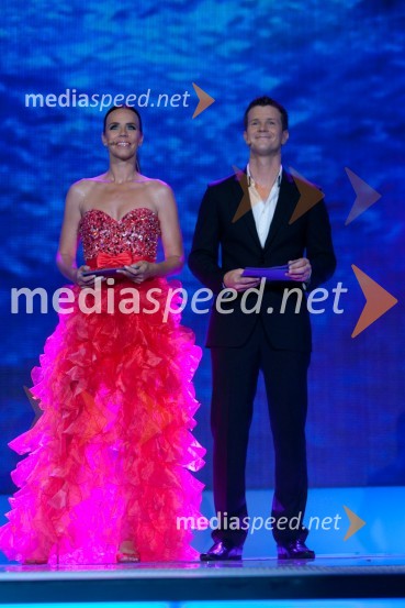 Lorella Flego, voditeljica in Boštjan Romih, voditelj32. Festival Melodije morja in sonca