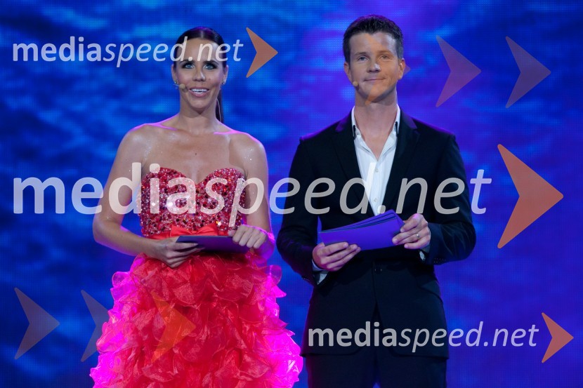 Lorella Flego, voditeljica in Boštjan Romih, voditelj32. Festival Melodije morja in sonca