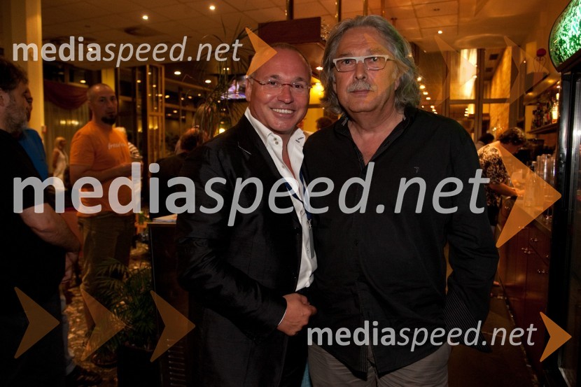 	Matjaž Murko, lastnik podjetja Mennyacht in 	Ljubo Pezdirc, arhitekt in oblikovalec32. Festival Melodije morja in sonca