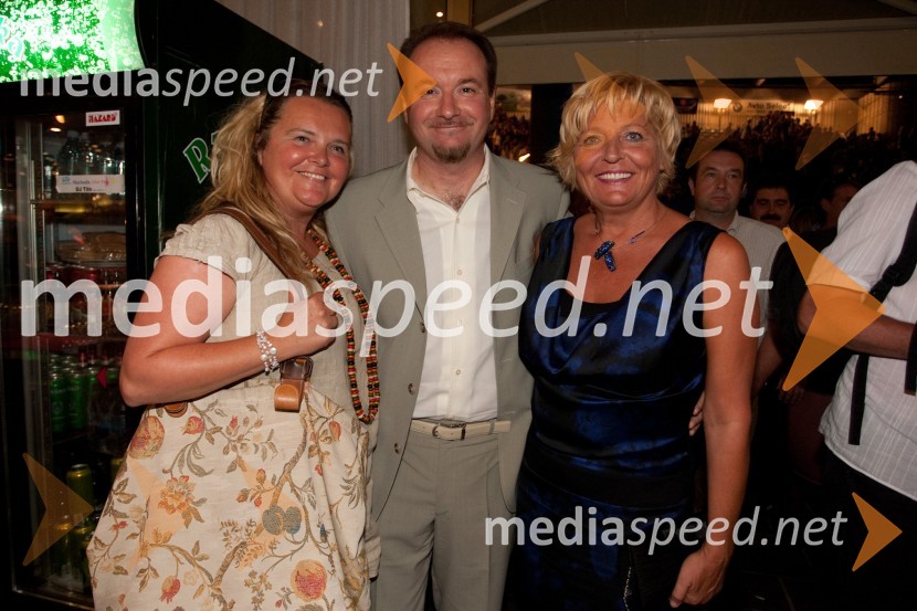 Katja Pegan, direktorica Gledališča Koper, Patrik Greblo in Lada Tancer32. Festival Melodije morja in sonca