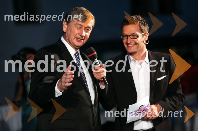 Dr. Danilo Türk, predsednik Republike Slovenije, Saša Jerkovič, povezovalec prireditvePredstavitev slovenske olimpijske reprezentance