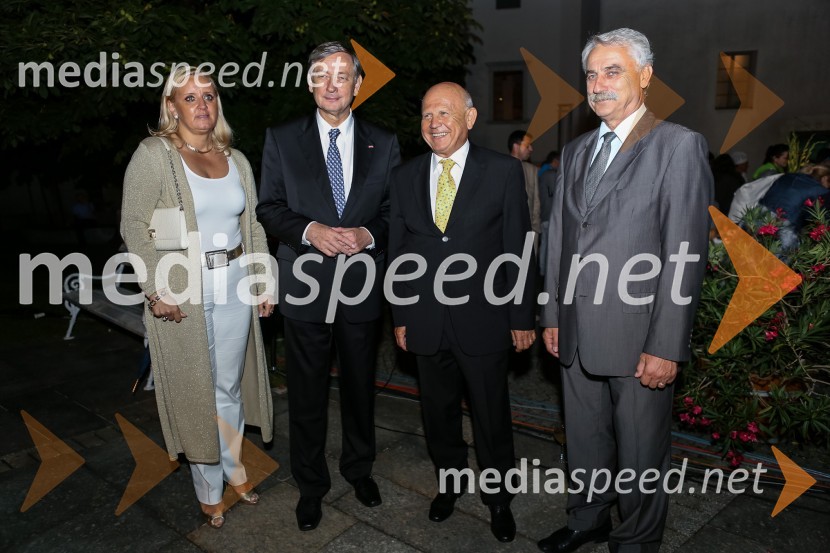 Mojca Seliškar Toš, vodja kabineta predsednika RS, dr. Danilo Türk, predsednik Republike Slovenije, Janez Kocjančič, predsednik OKS, Franc Hočevar, predsednik ZPMSPredstavitev slovenske olimpijske reprezentance