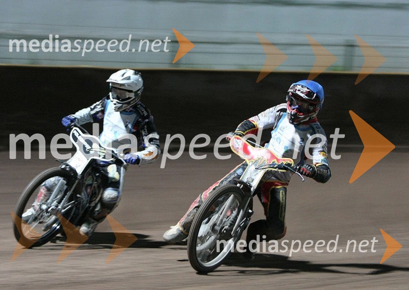 Jurica Pavlic (ST Unia Goričan) in Aleksander Čonda (AMD Krško)Speedway, Državno prvenstvo posameznikov