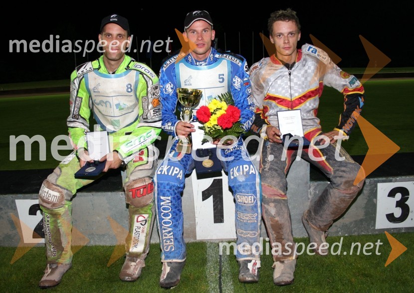 Jurica Pavlic (SK Unia Goričan), Matej Žagar (AMTK Ljubljana), Aleksander Čonda(ST Lendava)Speedway, Državno prvenstvo posameznikov