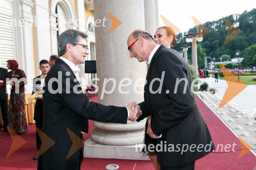 Franci Križan, Rotary Club Ljubljana Emona in Heinz Slesak, generalni direktor Porsche Slovenija d.o.o.Anin ples 2012