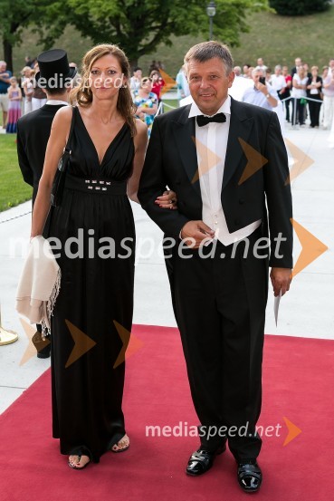 Marko Kajzer in soproga Nika Žumer KajzerAnin ples 2012