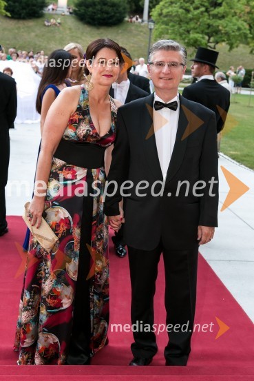 Franjo Bobinac, predsednik uprave Gorenje d.d. in soproga PolonaAnin ples 2012