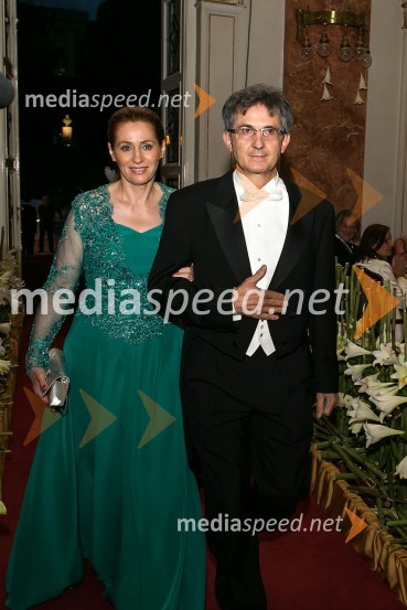 Franci Križan, Rotary Club Ljubljana Emona in soproga BiserkaAnin ples 2012