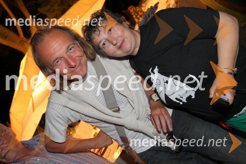 Svetozar Cvetković, igralec ter Dragica Petrovič, režiserka in producentkaOdisej, premiera mednarodne gledališke koprodukcije na Brionih