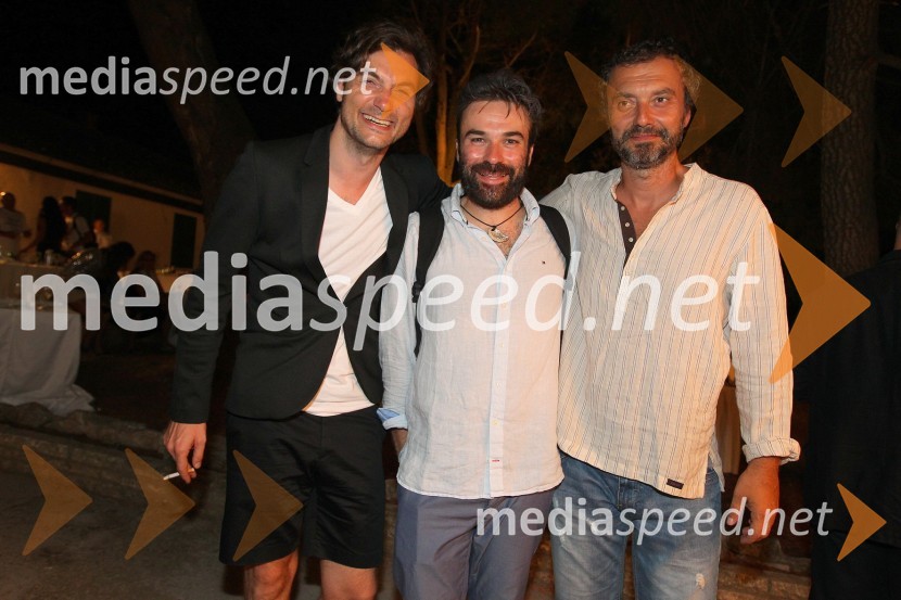 Branko Jordan, Ozren Grabarić in Nikola Ristanovski, igralciOdisej, premiera mednarodne gledališke koprodukcije na Brionih