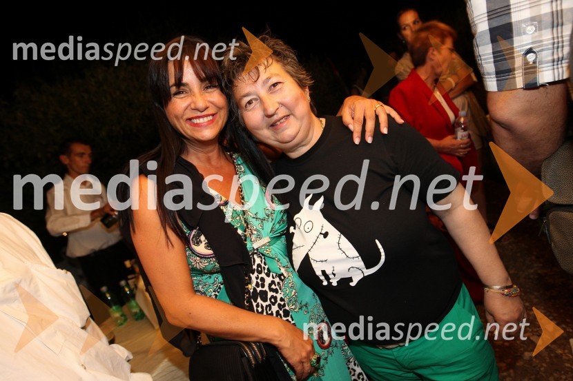 Alka Vuica, pevka ter Dragica Petrovič, režiserka in producentkaOdisej, premiera mednarodne gledališke koprodukcije na Brionih