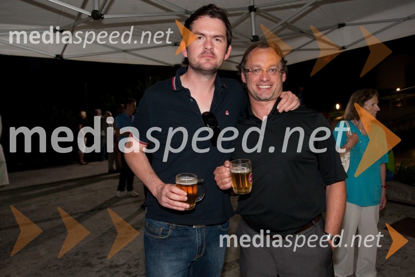 	James Hampson, British Council in  Kevin Morrison, predsednik Britanske gospodarske zbornice v Sloveniji (BCCS)Sprejem britanskega veleposlanika ob otvoritvi Olimpijskih iger v Londonu