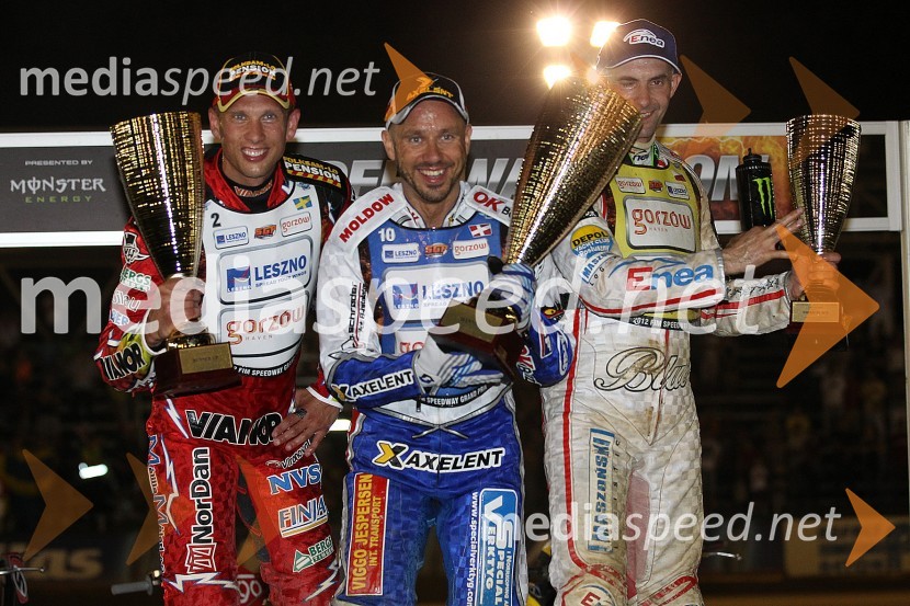 Andreas Jonsson (Švedska), Nicki Pedersen (Danska), Tomasz Gollob (Poljska)Speedway, Grand Prix 2012, VN Hrvaške