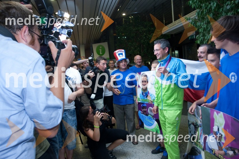 Rajmond Debevec, prihod bronastega olimpijca v Slovenijo