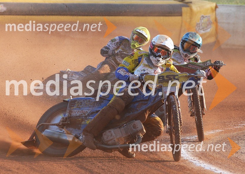 Bartosz  Zmarzlil (Poljska), Piotr Pawlicki (Poljska) in Tobiasz Musielak (Poljska)Speedway, Janowski zmagovalec finala SP U-21 v Lendavi