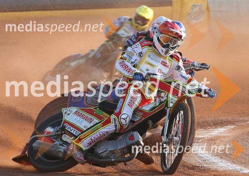 Przemyslaw Pawlicki (Poljska), Mikkel B. Jensen (Danska), Michael Jepsen Jensen (Danska) in Nikolaj Jakobsen ( Danska)Speedway, Janowski zmagovalec finala SP U-21 v Lendavi