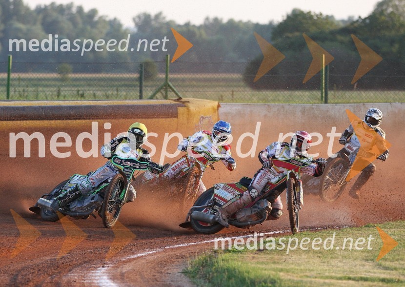 Piotr Pawlicki (Poljska), Patryk Dudek (Poljska), Przemyslaw Pawlicki (Poljska) in Dino Kovačič (Hrvaška)Speedway, Janowski zmagovalec finala SP U-21 v Lendavi
