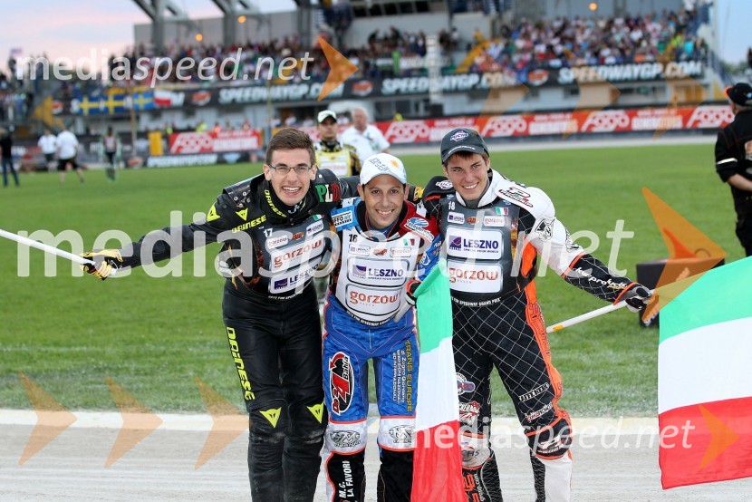 Michele Paco Castagna (Italija), Nicolas Covatti (Italija), Nicolas Vicentin (Italija)Speedway, Grand Prix 2012, VN Italije