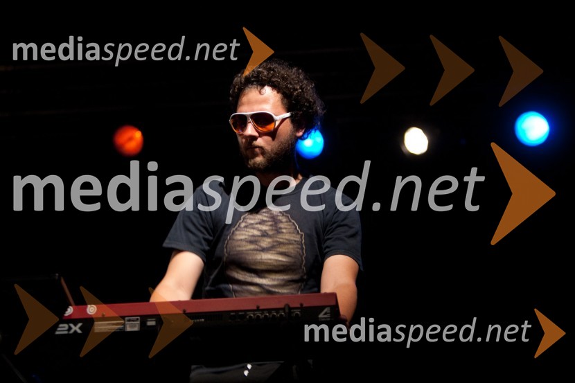 Matej Končan-Kleemar, klaviaturistLollobrigida, koncert skupine na 9. Kamfestu