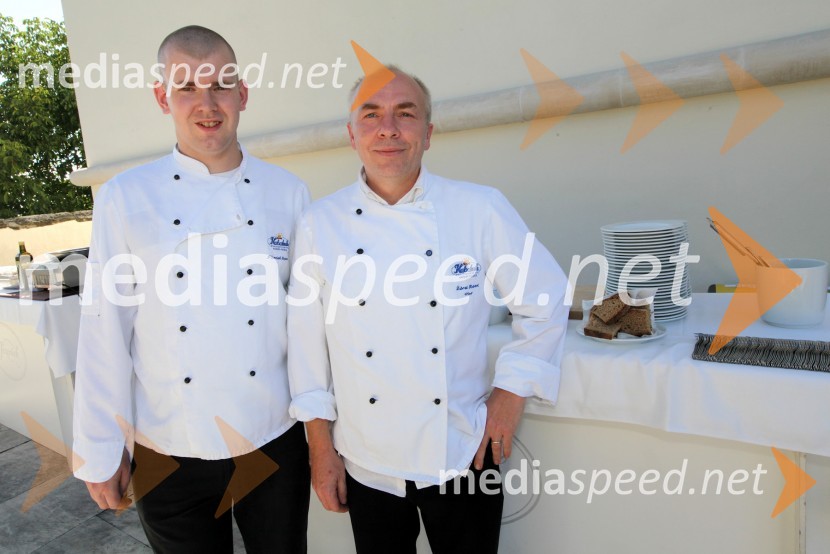 Bojan Pliberšek, Robert Žibrat, kuharja hotela Habakuk3. Salon Traminec 2012