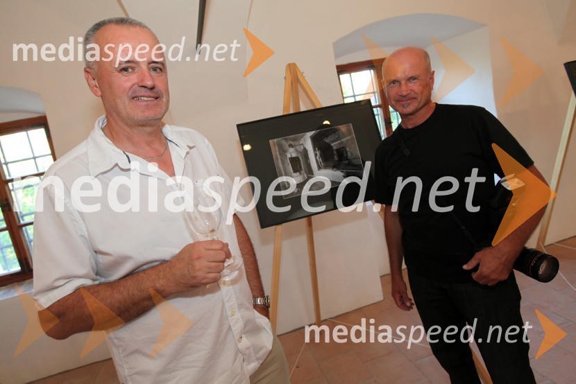 Ivo Borko, avtor fotografske razstave Zakleti grad in Zlatko Fišer - Fiš, fotograf
3. Salon Traminec 2012