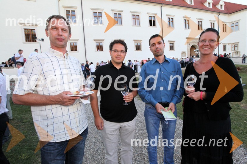 Franci Virtič, načelnik PP Tabor,  	Jure Struc, direktor marketinga družbe Pivovarna Laško d.d., Matjaž Dolamič in Aleksandra Kohek3. Salon Traminec 2012