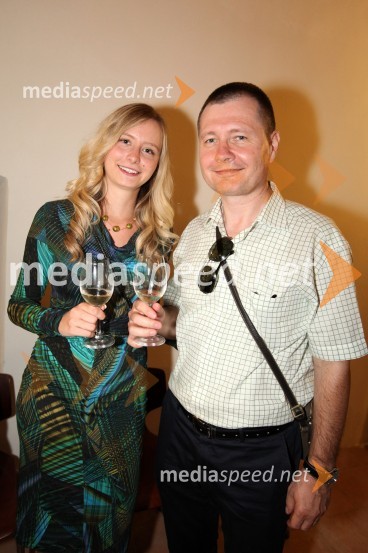 Mag. Igor Marinič, namestnik direktorja Pošte Slovenije in hči Ana Marinič3. Salon Traminec 2012