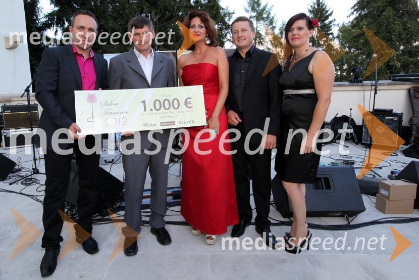 	Borut Cvetko, direktor Mediaspeed, Miroslav Rožman, predsednik sveta Krajevne skupnosti Negova, mag. Norma Bale, direktorica Kultprotur, Danilo Steyer, Steyer vina in Magda Steyer, Steyer vina3. Salon Traminec 2012